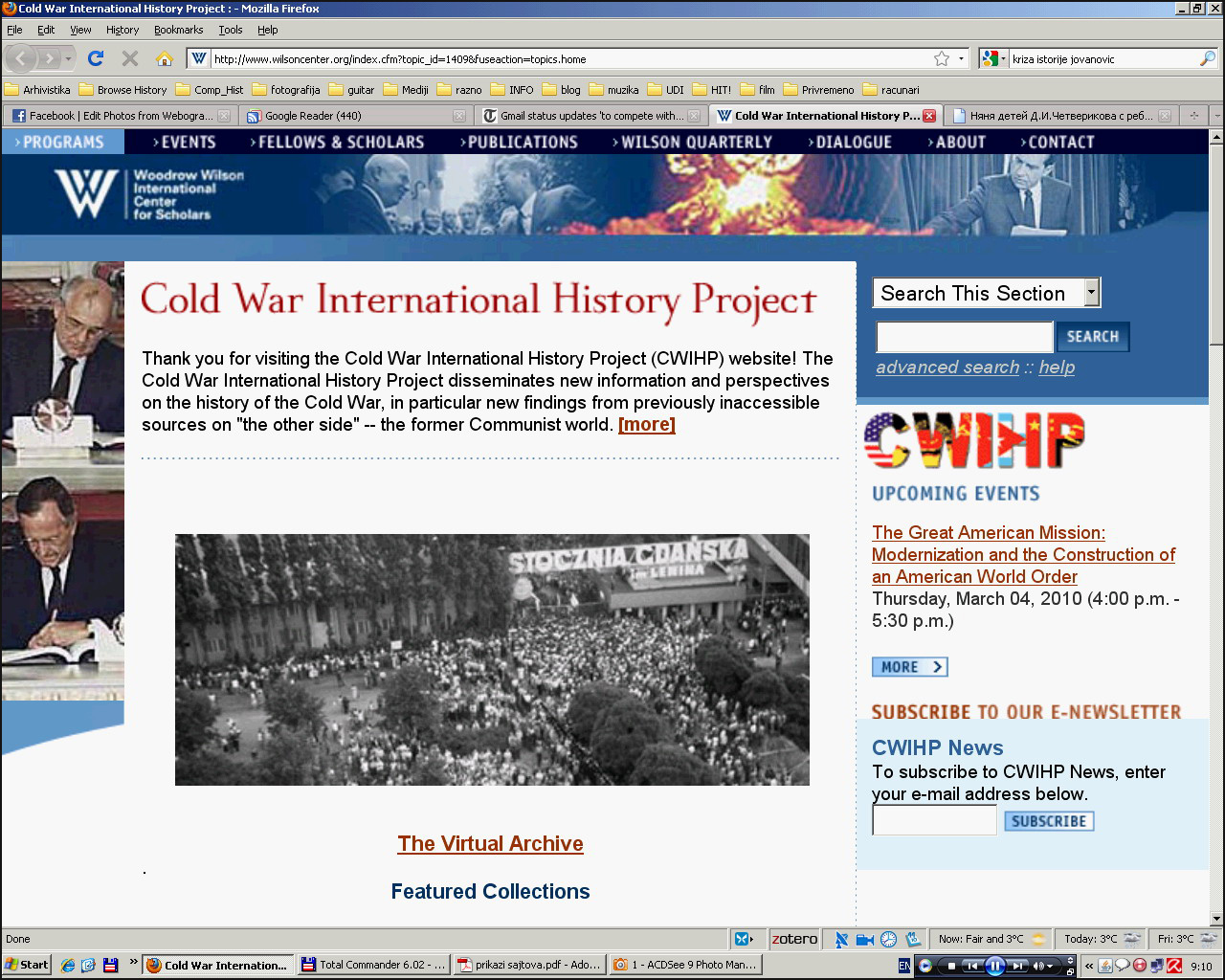 Cold War International History Project – Digitalna Istorija